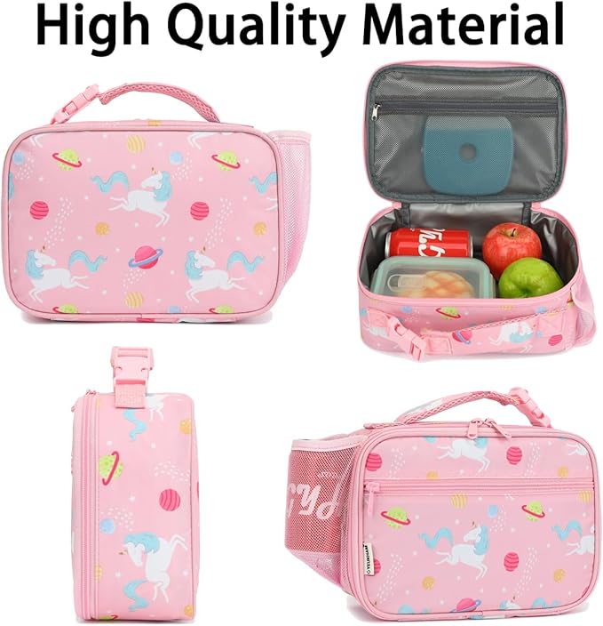 Insulated Lunch Box for School, Thermal Reusable Durable Freezable Lunch Bags for Kids Boys Girls Men Women - Small Soft Cooler Portable Lunch Tote Kit for Work Picnic Travel,Cake