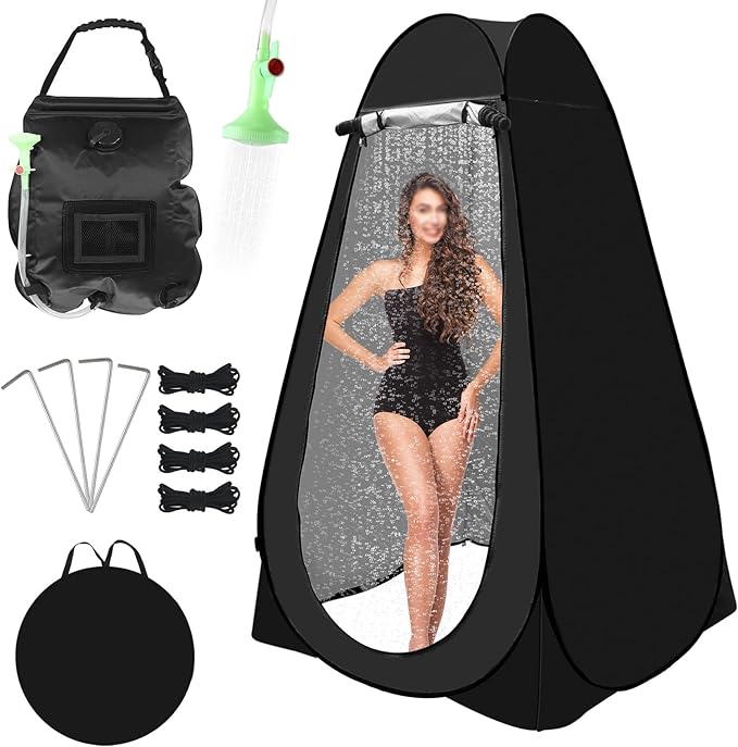 Pop Up Privacy Tent Shower Tent Changing Tent Portable Outdoor Camping Bathroom Toilet Tent Changing Dressing Room Privacy Shelters Room for Hiking and Beach Sun Shelter Picnic Fishing- Waterproof