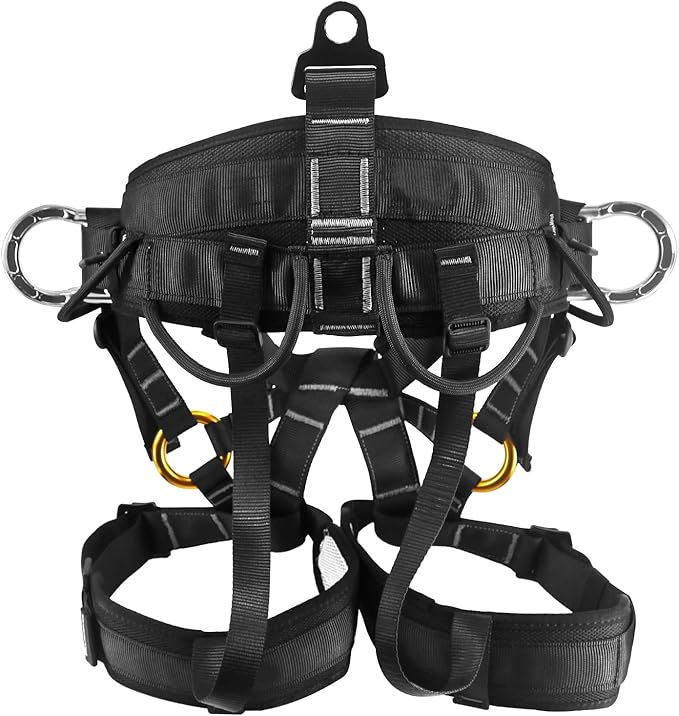 NewDoar Climbing Harness, Mountaineering Rock Climbing Harness, Half Body Harness for Rappelling Fire Rescuing Tree Climbing