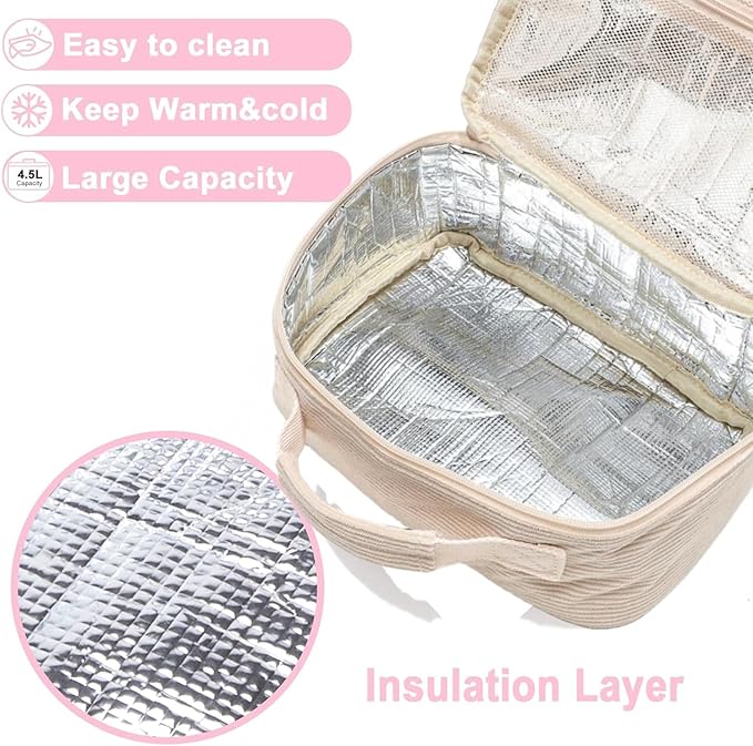 CAMTOP Lunch Box Kids Insulated Lunch Bag Small Cooler Thermal Meal Thermal lunchbox for Girls Boys School Picnics