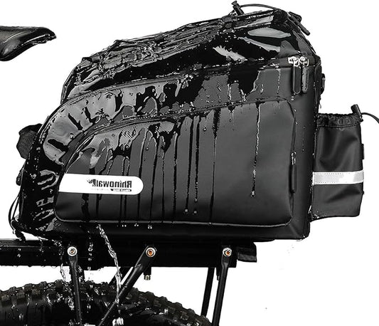 Rhinowalk Bike Bag Bike Trunk Bag Bike Pannier Bag,(for Bicycle Cargo Rack Saddle Bag Shoulder Bag Laptop Pannier Rack Bicycle Bag Professional Cycling Accessories)