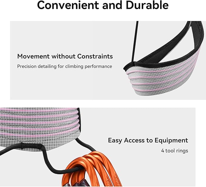 KAILAS Professional Mountaineering Harness Lightweight Rock Climbing Men Ski Harness Adjustable Comfortable