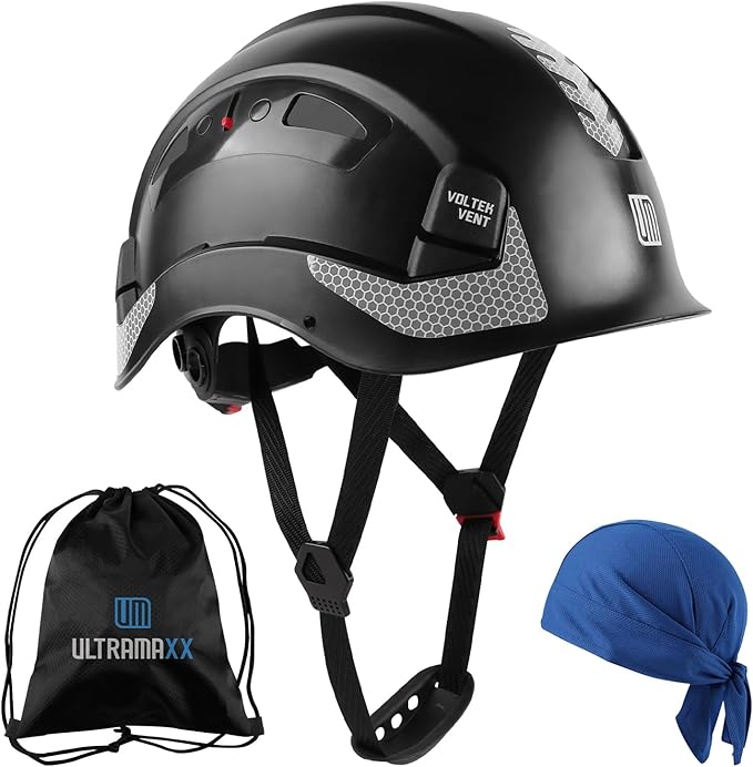 Safety Helmet Hard Hat, ANSI Z89.1 Approved Lightweight Vented Work Helmet, 6-Point Adjustable Ratchet Suspension Hardhat Ideal for Industrial and Construction