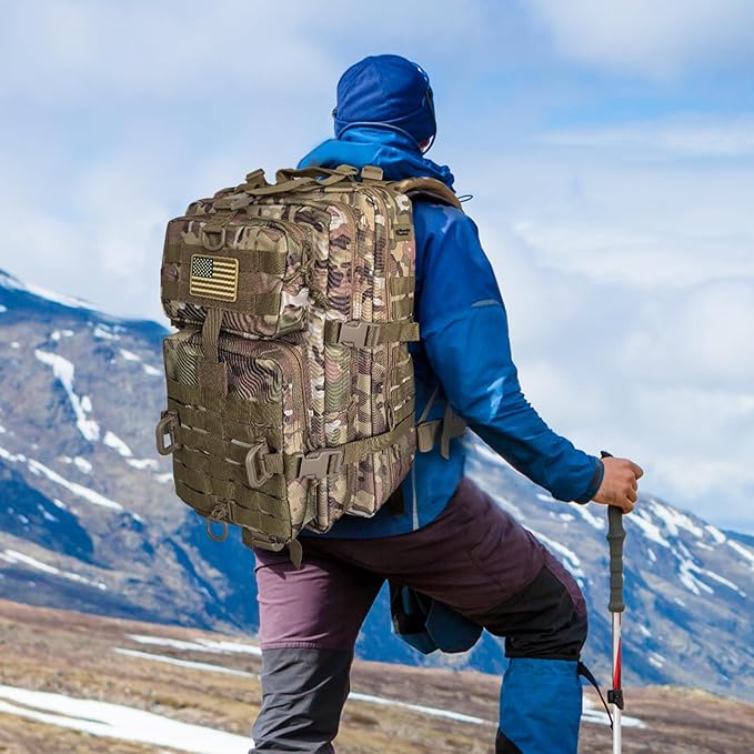 MOLLE Assault Pack, Tactical Backpack Military Army Camping Rucksack, 3-Day Pack