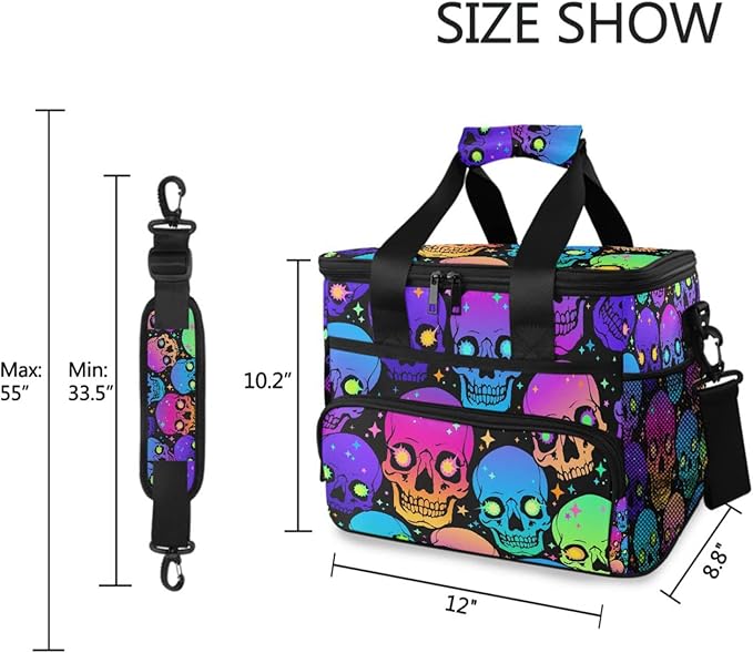 Cooler Bag Insulated Picnic Bag Large Lunch Box Reusable Tote Bag Soft Sided Portable Beach Cooler Grocery Camping