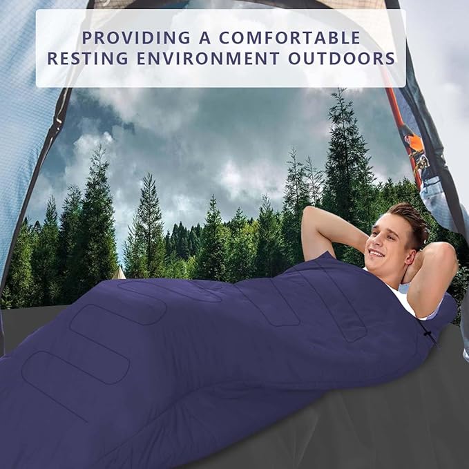 OBTANIM Camping Sleeping Bags Portable Waterproof Sleeping Bag for Adults Kids 4 Seasons Winter, Fall, Spring, Summer Backpacking Hiking Camping Mountaineering Indoor Outdoor Use