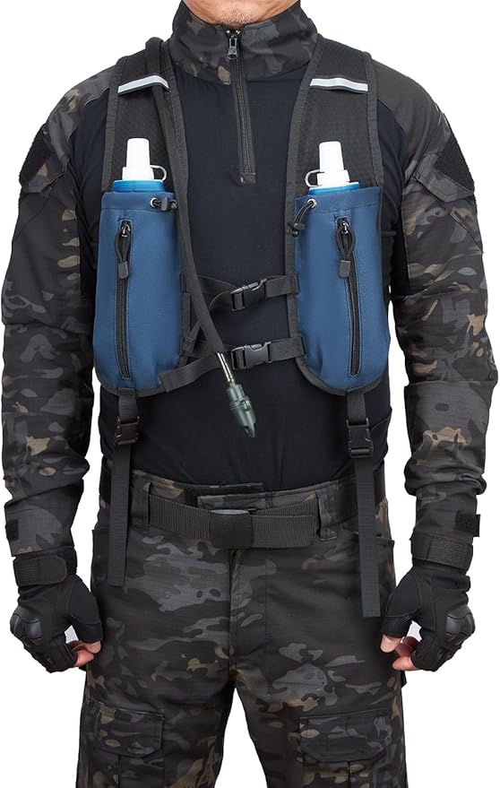 ATBP Insulated Hydration Pack Hiking Water Backpack Running Vest with 3L TPU Bladder Bag for Marathon Cycling Men