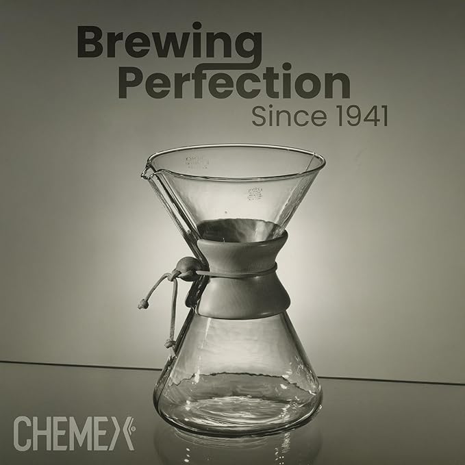 Chemex Pour-Over Glass Coffeemaker - Classic Series - 3-Cup - Exclusive Packaging