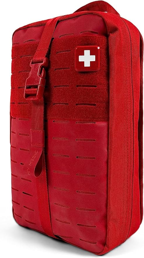 My Medic MYFAK Large Standard - HSA FSA Eligible First Aid Kit - Comprehensive Home Medical Kit with 150 Items - IFAK for Camping Car or Boat - Red