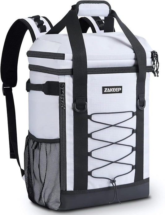 Cooler Backpack, 36 Cans Multifunctional Leakproof Cooler Backpack with Padded Top Handle, Mesh Pocket for Camping BBQ