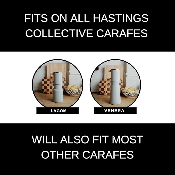 HASTINGS Pour Over Coffee Dripper - Stainless Steel Pour Over Coffee Filter, Metal Paperless Reusable Double Mesh Cone Filter with Wood Handle - Coffee Maker for Single Cup Brew up to 68 OZ (Grey)