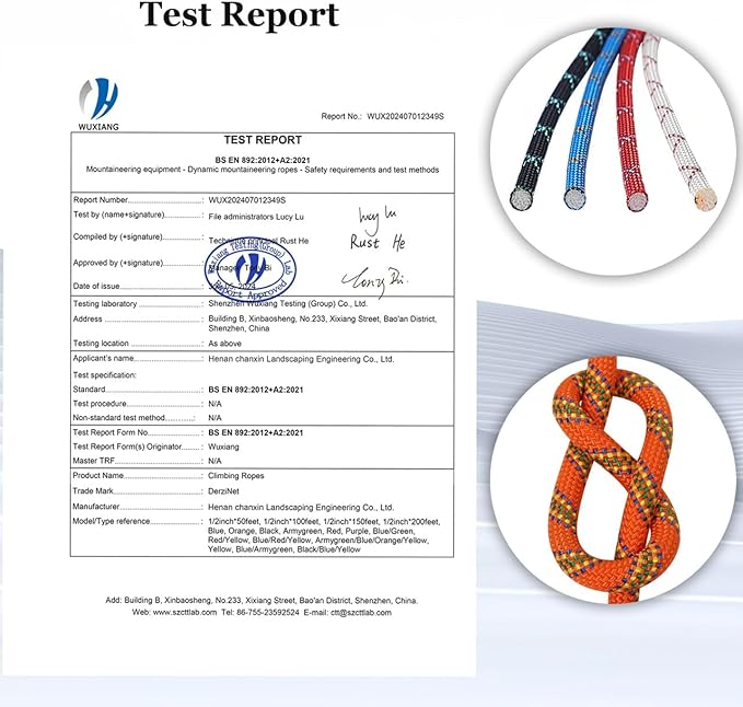 Braided Arborist Rope - 3/8 Inch x 100 Feet Polyester High Strength Climbing Rope for Tree Work, Halyard, Sailing (Orange)