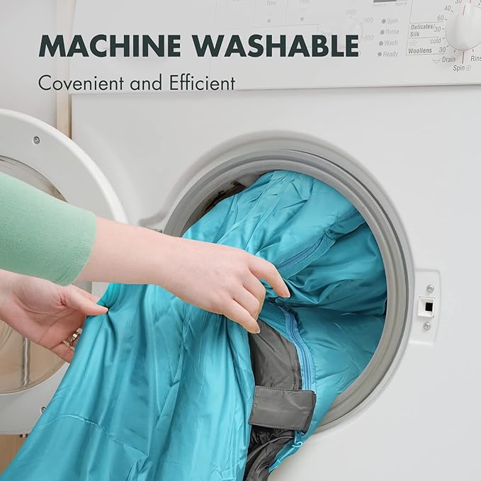 VILLEY Mummy Sleeping Bag, Lightweight Backpacking Sleeping Bag for Adults & Kids, Camping Hiking Equipment for 3-4 Seasons