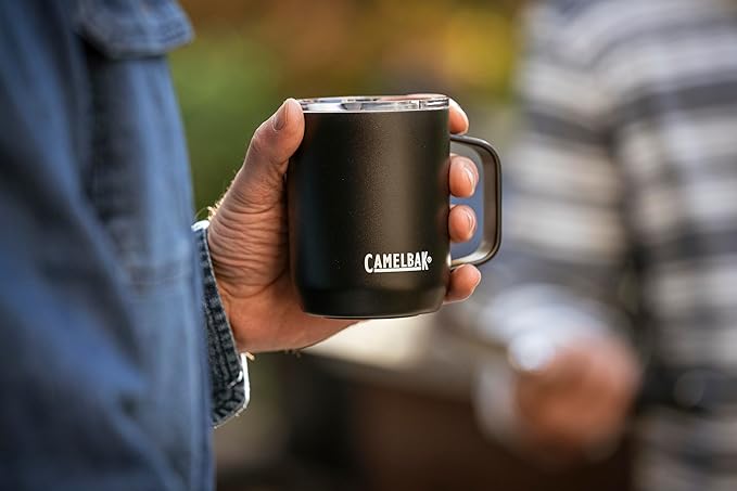 CamelBak Horizon 12oz Camp Mug - Insulated Stainless Steel - Tri-Mode Lid - Desert Sunrise