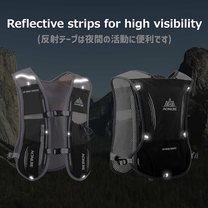 Azarxis Running Water Bottles Flask BPA Free Leakproof Hydration Vest Packs Waist Belt Replacement for Triathlon Marathon Hiking Cycling Climbing Runner