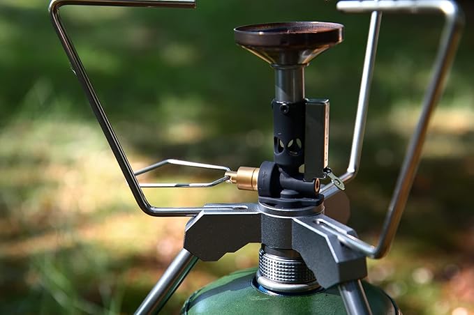 CAMPINGMOON Smart Backpacking Stove Stand with Upper Support Trivet Z01 (Low type stand Z02)