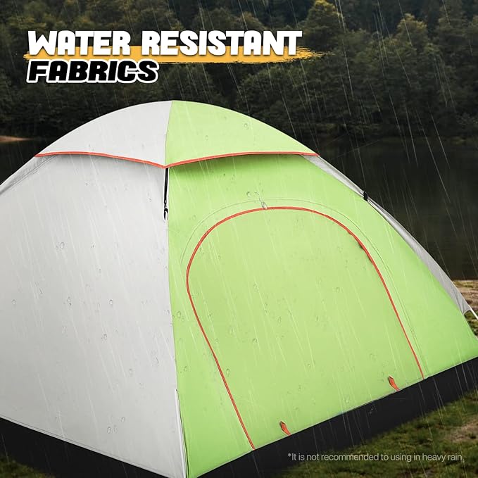 MoNiBloom 2 Person Dome Tent with Skylight, Ultralight Carry Family Tent Easy Set Up and Backpacking Tent with Lightweight Aluminum Alloy Frame for Adults Camping Hiking Outdoor Festivals, Blue