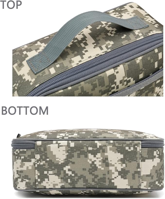 FlowFly Kids Lunch box Insulated Soft Bag Mini Cooler Back to School Thermal Meal Tote Kit for Girls, Boys, Digital