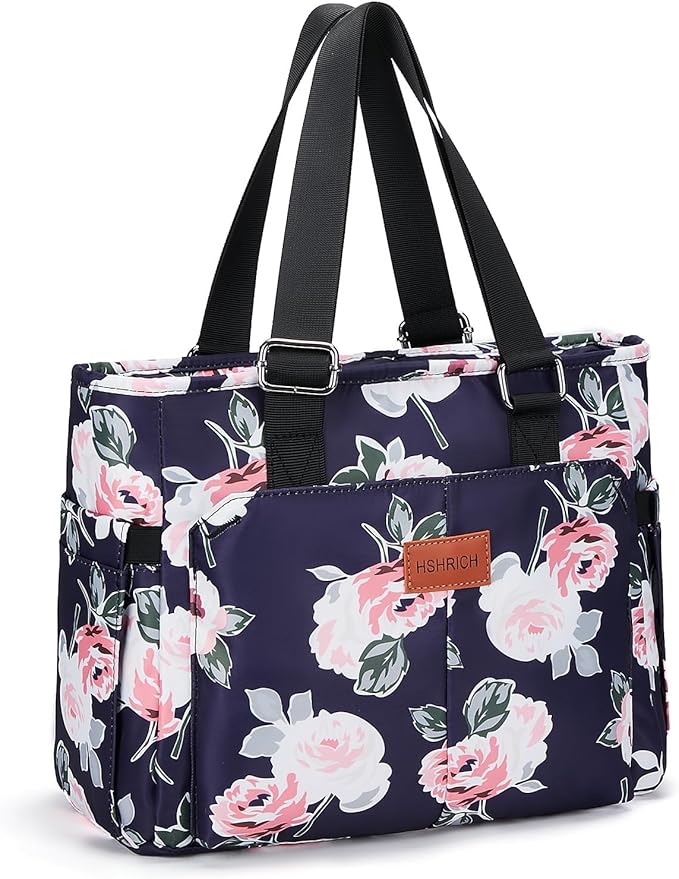 Lunch Bag Lunch Box Women - Large Tote Lunch Bags Men Women: Leakproof Insulated Lunch Cooler Bag for Adults, Peony 14L