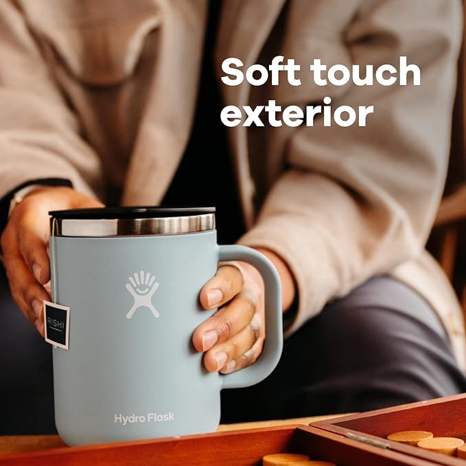 Hydro Flask Coffee Mug – Insulated Stainless Steel, Non Spill, Leak Proof Travel Mug 24 Oz Indigo Blue