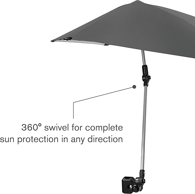 Sport-Brella Versa-Brella SPF 50+ Adjustable Umbrella with Universal Clamp
