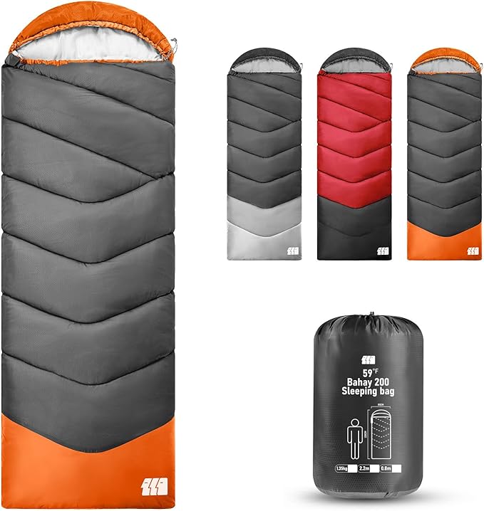 Sleeping Bags for Adults Cold Weather,Portable, Waterproof,Lightweight Sleeping Bag for Tall Girls Boys with Compression Sack for Warm Camping, Hiking, Outdoor & Indoor