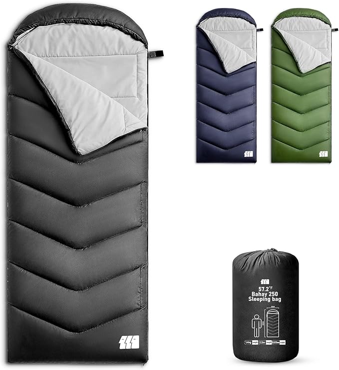 Sleeping Bags for Adults Cold Weather,Portable, Waterproof,Lightweight Sleeping Bag for Tall Girls Boys with Compression Sack for Warm Camping, Hiking, Outdoor & Indoor