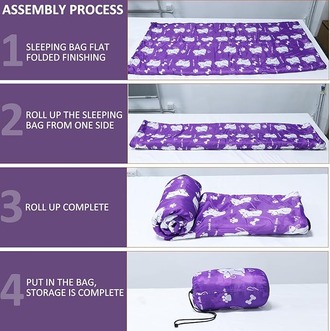 Camping Sleeping Bag for Adults Boys and Girls,Cold and Warm Weather-Summer, Spring, Fall, Lightweight, Waterproof Compact Bag for Camping Gear Equipment, Traveling, and Outdoors