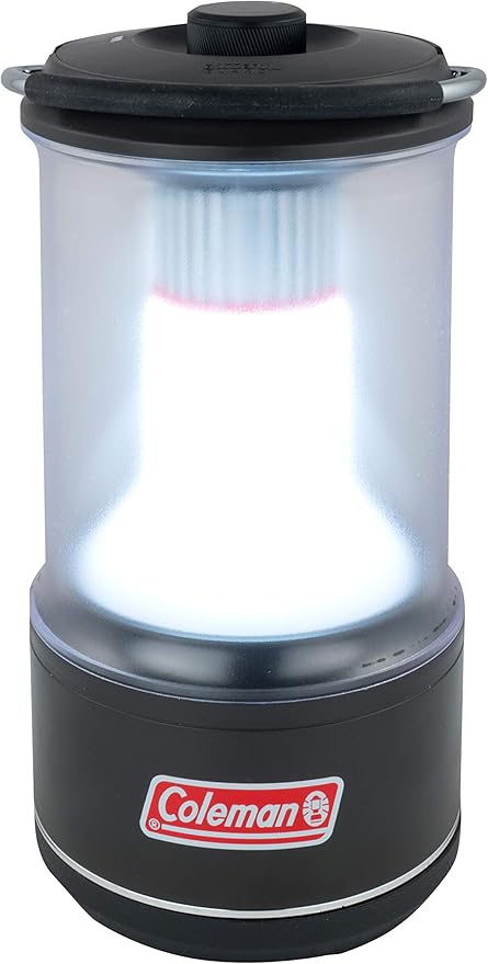 Coleman LED Lantern Batteryguard 800 Lumens, Super Bright High Power Cree Led Lamp, Portable Camping Light Lantern - Black, Small