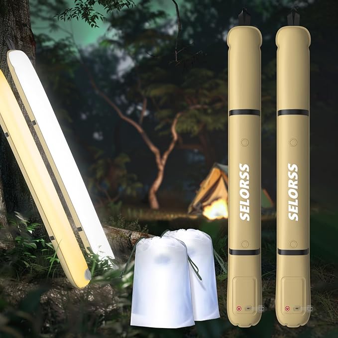 SELORSS Inflatable Outdoor Camping Light, Meets IP66 Waterproof Standard, Provides 2000 mAh Charging, Suitable for Camping, Hiking, Traveling and Other Outdoor environments.