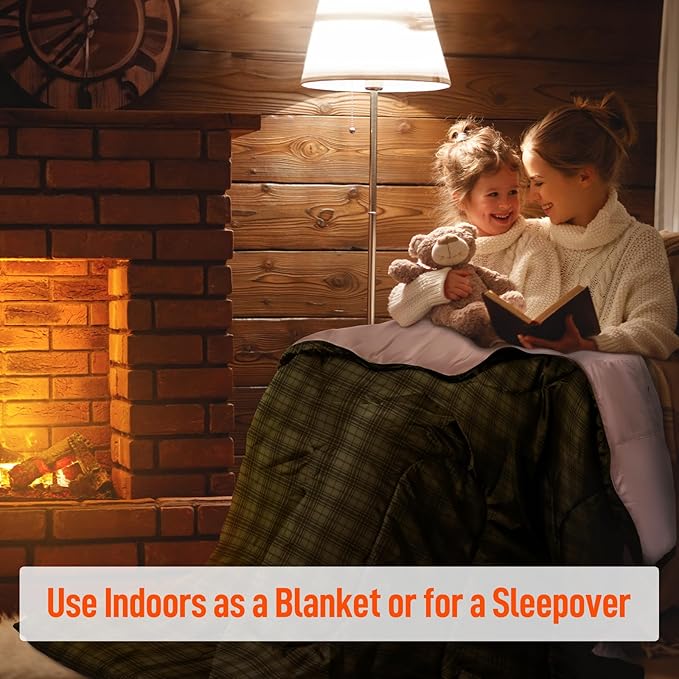 MEREZA Double Sleeping Bag for Adults Mens with Pillow, XL Queen Size Two Person Sleeping Bag for All Season Camping Hiking Backpacking 2 Person Sleeping Bags for Cold Weather & Warm