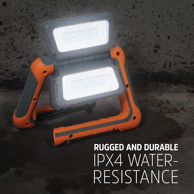 Energizer Rechargeable LED Lantern, Bright Multi-Panel Work Light, Water-Resistant Camping Lantern, Micro-USB Charging Cable, Pack of 1