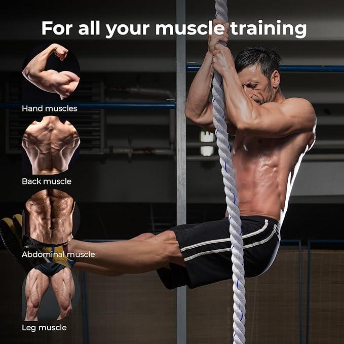 Climbing Rope Gym Climbing Rope for Fitness and Strength Training, Rock Climbing and Home Workouts Adult Climbing Rope Kids Outdoor Climbing Rope or Home Indoor Climbing Rope