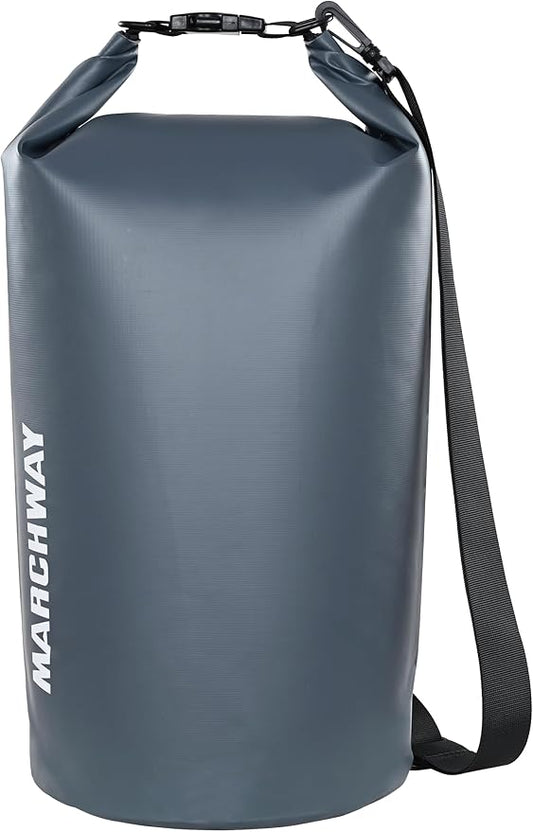 MARCHWAY Floating Waterproof Dry Bag Backpack 5L/10L/20L/30L/40L, Roll Top Sack Keeps Gear Dry for Kayaking, Rafting, Boating, Swimming, Camping, Hiking, Beach, Fishing