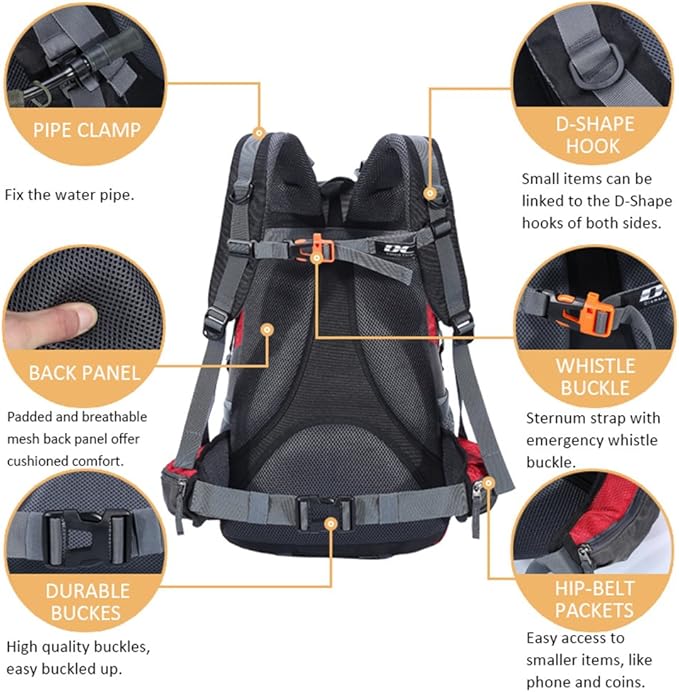 Diamond Candy Waterproof Hiking Backpack for Men and Women, Lightweight Day Pack for Travel Camping