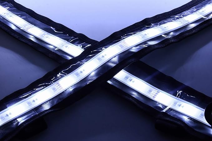 ALL-TOP Dimmable LED Camping Light Flexible Strip IP68 with Mounting Jacket - 1300 Lumen - IP68 Dual-Protection Water Resistanc Perfect for RV Camping and Overland