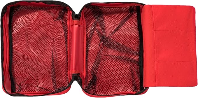 Red First Aid Bag Empty Travel Rescue Pouch First Responder Storage Compact Survival Medicine Bag for Car Home Office Kitchen Sport Outdoors (Green)