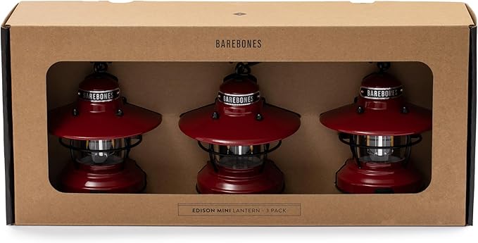Barebones Edison Mini Vintage Adjustable LED Compact Outdoor Lantern - Essential Gear for Camping, Hiking, Fishing, Tents and Outdoor Adventures
