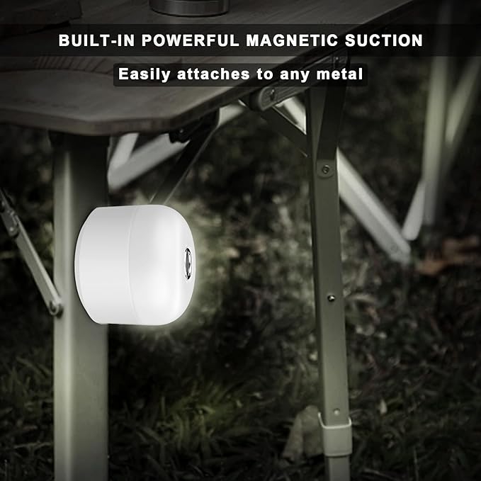 Outdoor Camping Light Portable Tent Light, 4000 mAh Charger Camping Light, Signal Light, Flashlight Light, Hurricane Emergency Light, Power Outage, Home, Hiking (White)