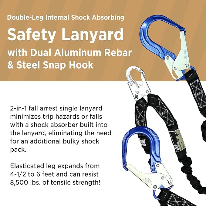 AFP Demon Fall Protection Comfortable Safety Harness (OSHA/ANSI PPE)