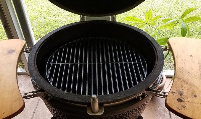 18 3/16" Grill Grate for Big Green Egg, Large Egg, Vision Grill Parts B-11N1A1-Y2A, C4F1F1SB, VGKSS-CC2, 5-CR4C101 & Other 18" Kamado Grills Replacement, for Cast Iron Big Green Egg Large Accessories