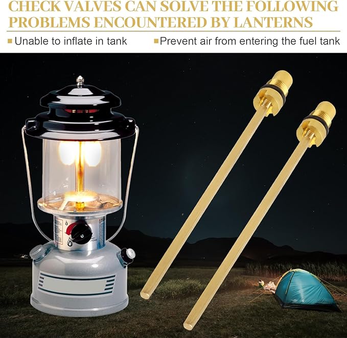 Check Valve and Air Stem Assembly Compatible with Coleman Stove Valve Parts for Fuel Lantern for Fuel Lantern or Stove - 2 Pcs