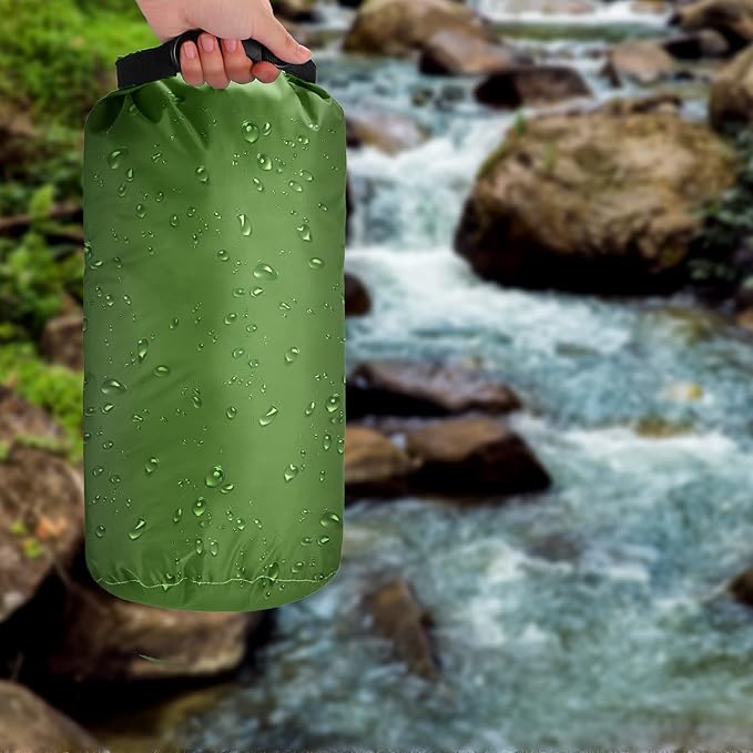 Shappy 6 Pcs Waterproof Dry Bag Set 6 Size Lightweight Sack and Long Adjustable Shoulder Strap 20/15/10/8/5/3l Outdoor Keep Gear Stuff Sack for Backpacking Boating Hiking Camping