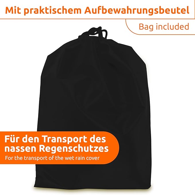 ECENCE x Backpack rain Cover with Storage Pouch Rain Protection for School Bags with Reflector, Reflective rain Cover, Waterproof Backpack Cover