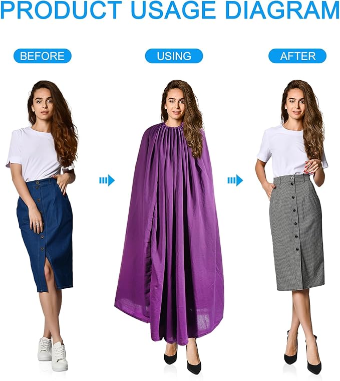 PATIKIL Portable Dressing Room, 1.3Meter Length Instant Dressing Cover Up Changing Tent Privacy Shelter for Beach Boating Camping Competition, Purple