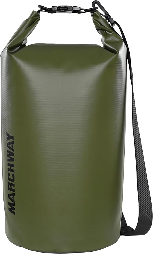 MARCHWAY Floating Waterproof Dry Bag Backpack 5L/10L/20L/30L/40L, Roll Top Sack Keeps Gear Dry for Kayaking, Rafting, Boating, Swimming, Camping, Hiking, Beach, Fishing