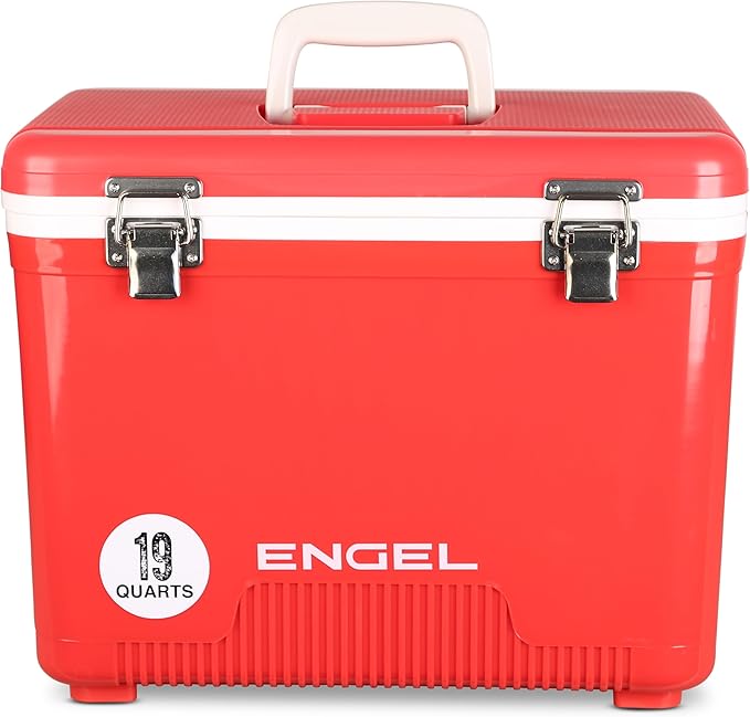 Engel 19qt Leak-Proof, Air Tight, Drybox Cooler and Small Hard Shell Lunchbox for Men and Women