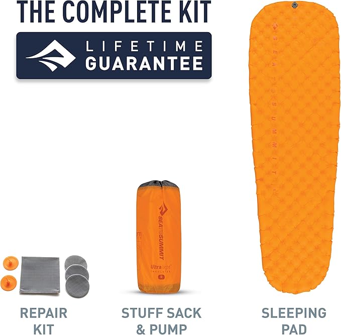 Sea to Summit Ultralight Insulated Backpacking Sleeping Pad, Regular (72 x 21.5 x 2 inches)