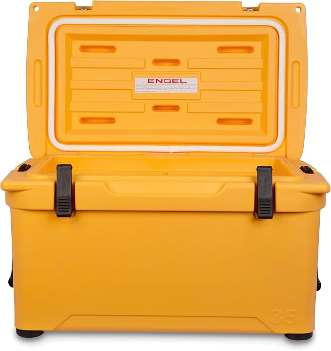 Engel Coolers ENG35 Cooler | 36 Can High Performance Durable Seamless Rotationally Molded Ice Box for Camping, Hunting, and Fishing