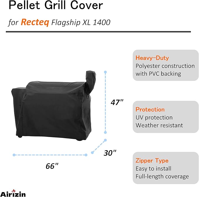 Premium Grill Cover Replacement for Recteq Flagship XL 1400 Wood Pellet Grill,for Rec Tec RT-1400 Grill Cover Accessories